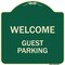 Signmission Welcome Guest Parking Heavy-Gauge Aluminum Architectural Sign, 18" x 18", G-1818-22705 A-DES-G-1818-22705 - alternate 1